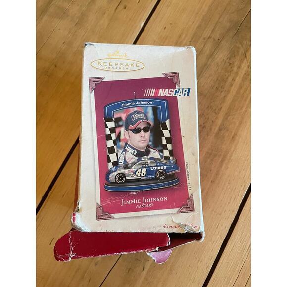 NASCAR Jimmie Johnson Hallmark Christmas Ornament. #48. Blue Car. Racing 2003 - Picture 4 of 4